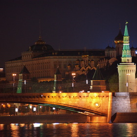 Москва  ночью